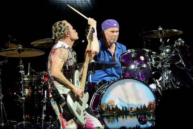 A banda Red Hot Chili Peppers fecha a primeira noite de shows do Lollapalooza 2018, no Autódromo de Interlagos - 23/03/2018 A banda Red Hot Chili Peppers fecha a primeira noite de shows do Lollapalooza 2018, no Autódromo de Interlagos - 23/03/2018