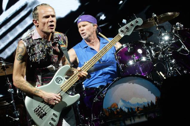 A banda Red Hot Chili Peppers fecha a primeira noite de shows do Lollapalooza 2018, no Autódromo de Interlagos - 23/03/2018 A banda Red Hot Chili Peppers fecha a primeira noite de shows do Lollapalooza 2018, no Autódromo de Interlagos - 23/03/2018