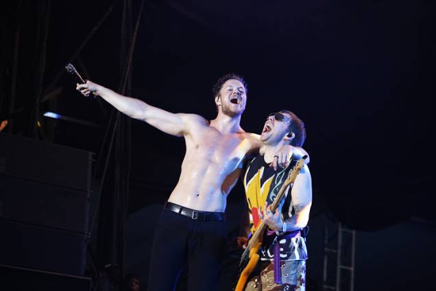 A banda Imagine Dragons se apresenta durante o segundo dia do festival Lollapalooza, no Autódromo de Interlagos - 24/03/2018 A banda Imagine Dragons se apresenta durante o segundo dia do festival Lollapalooza, no Autódromo de Interlagos - 24/03/2018