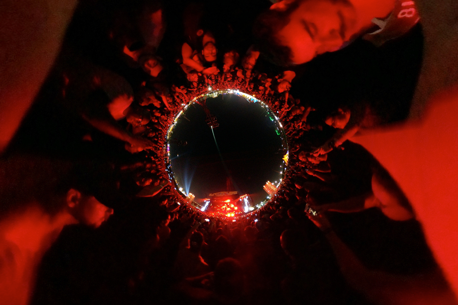 Visão micro mundo do Lollapalooza 2018 - Imagem captada com o SamSung Gear 360