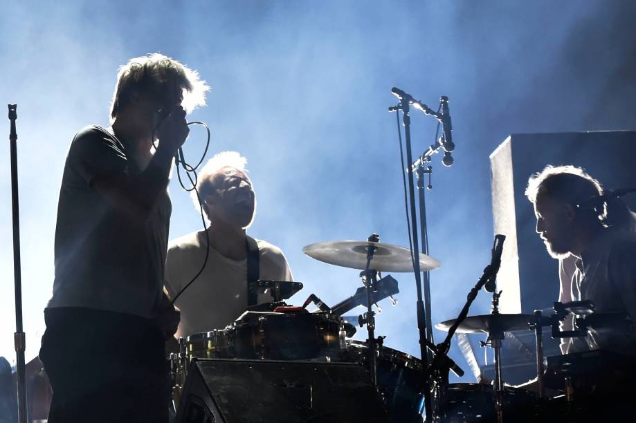 Show da banda LCD Soundsystem no primeiro dia do Lollapalooza 2018, em São Paulo - 23/03/2018