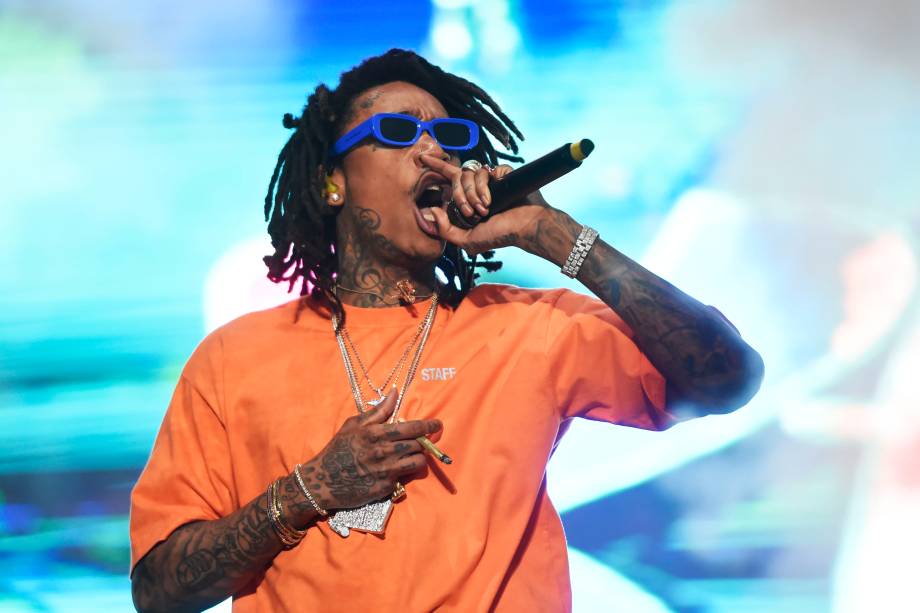 Wiz Khalifa levanta o público no último dia do Festival Lollapalooza 2018, em São Paulo