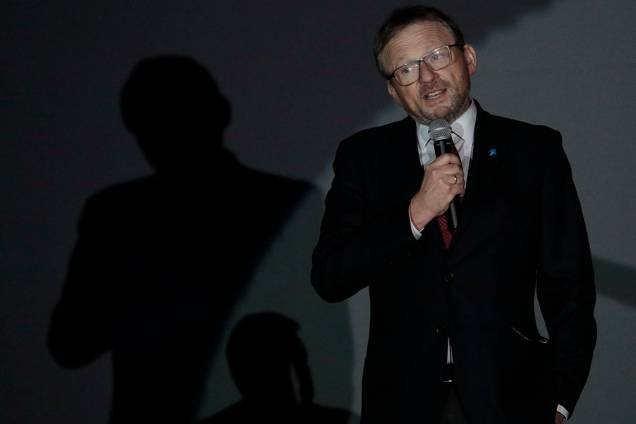 Candidato na próxima eleição presidencial, Boris Titov se encontra com eleitores no planetário em São Petersburgo, na Rússia - 06/03/2018 Candidato na próxima eleição presidencial, Boris Titov se encontra com eleitores no planetário em São Petersburgo, na Rússia - 06/03/2018