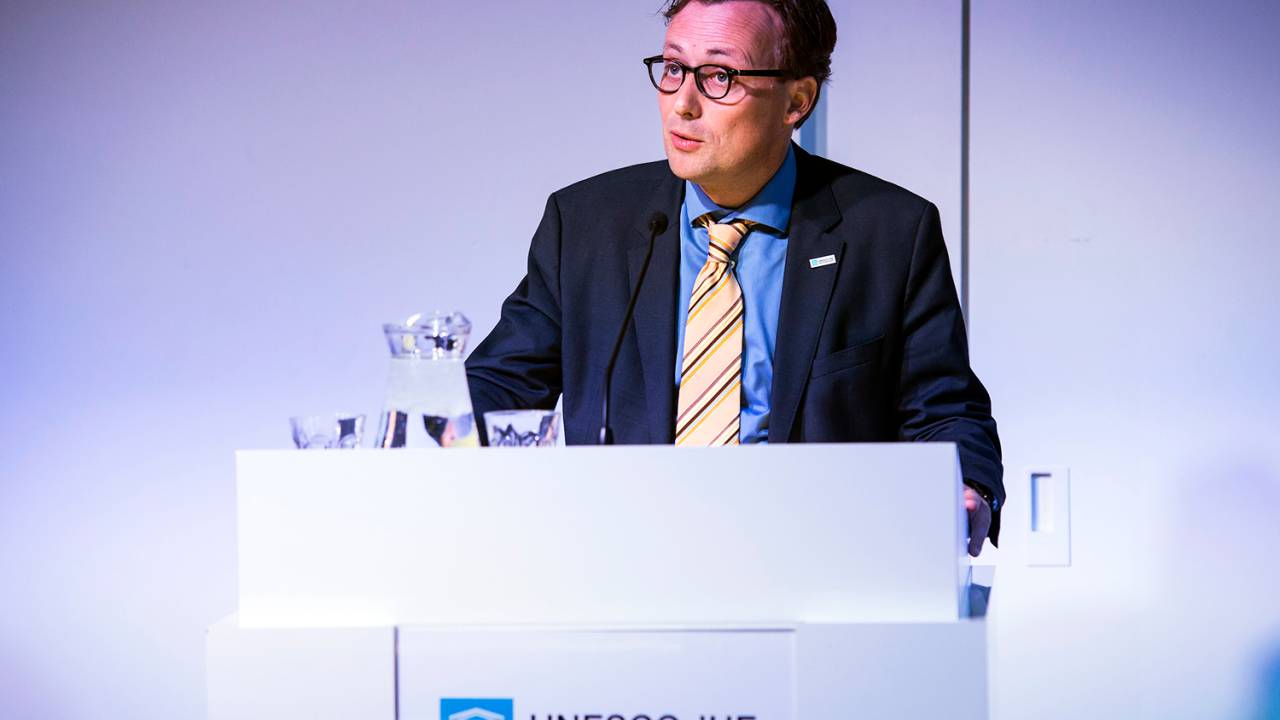 O diretor do programa de recursos hídricos da Unesco, Stefan Uhlenbrook