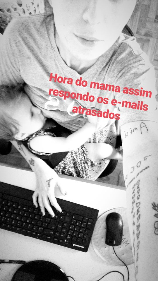 Maria Emília Dinat decidiu desabafar nas redes sociais sobre a dura rotina das mães