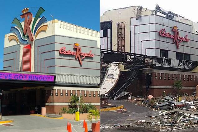 Antes e depois da passagem do furacão Irma Antes e depois da passagem do furacão Irma