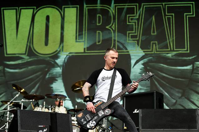 Show da banda Volbeat, no palco Onix, no primeiro dia do Lollapalooza 2018, em São Paulo Show da banda Volbeat, no palco Onix, no primeiro dia do Lollapalooza 2018, em São Paulo