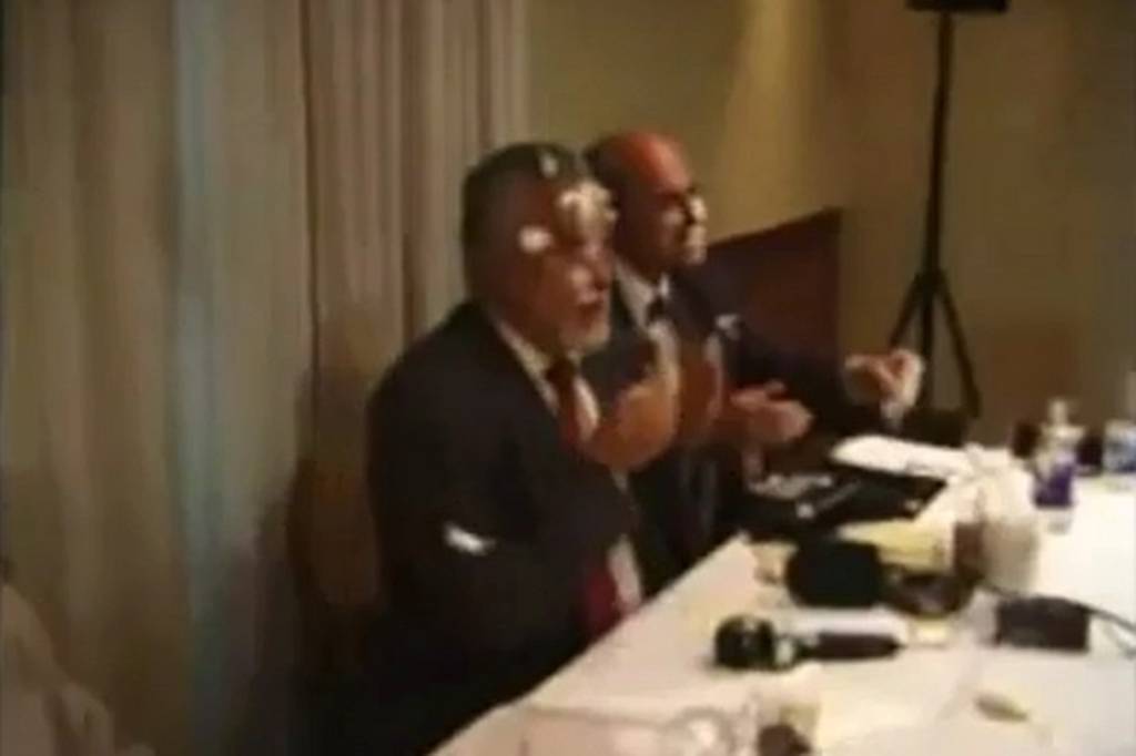 José Genoíno não foi alvo de torta na cara em entrevista nos EUA