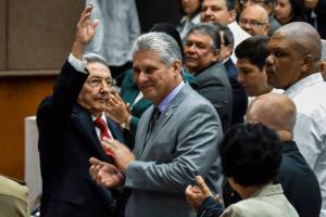 Raúl Castro e Miguel Diaz-Canel