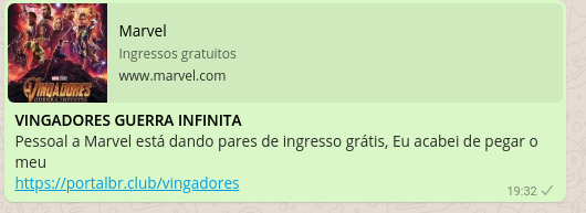 Ingresso grátis para o filme: Vingadores, Guerra Infinita