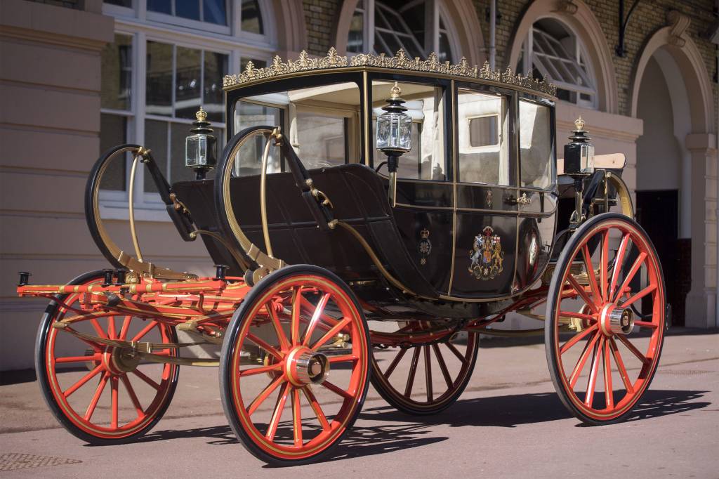 Carruagem Scottish State Coach, da família real britânica Carruagem Scottish State Coach, da família real britânica