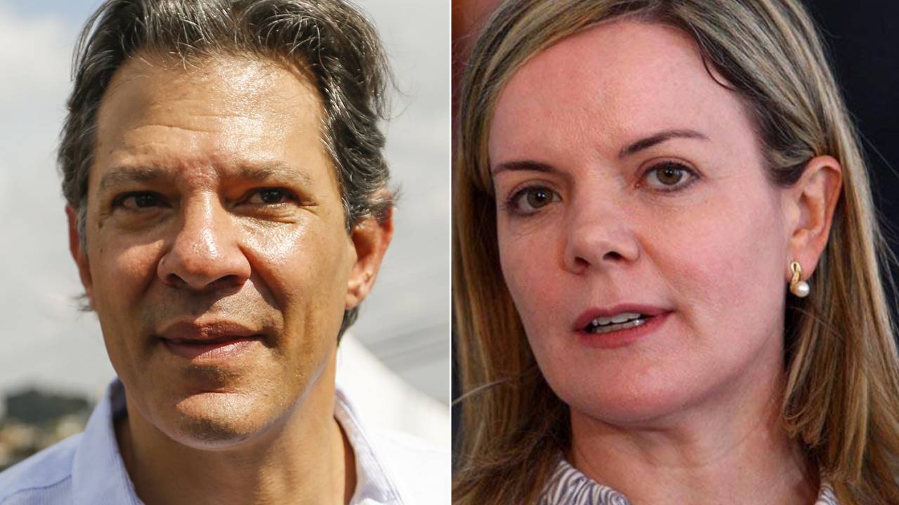 Fernando Haddad e Gleisi Hoffman
