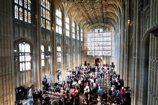 Convidados começam a chegar à Capela de São Jorge para o casamento entre o príncipe Harry e Meghan Markle - 19/05/2018 Convidados começam a chegar à Capela de São Jorge para o casamento entre o príncipe Harry e Meghan Markle - 19/05/2018