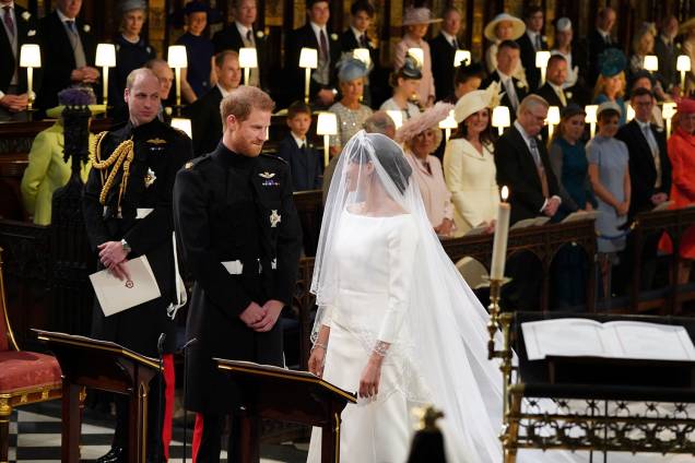 Príncipe Harry recebe Meghan Markle no altar - 19/05/2018 Príncipe Harry recebe Meghan Markle no altar - 19/05/2018