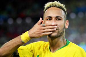 Copa do Mundo – Brasil x Sérvia Neymar comemora após o Brasil vencer Sérvia por 2 a 0 em Moscou - 27/06/2018