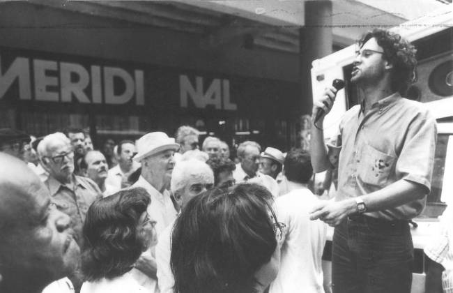 ‘O Bancário’ (capa) – Manifestação dos aposentados 21.1.92