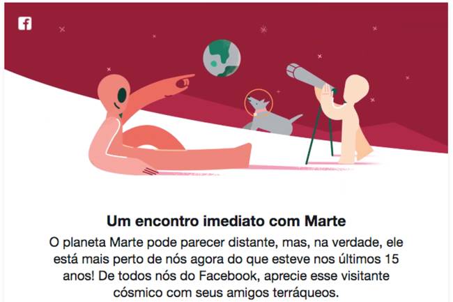 Facebook – Encontro imediato com Marte