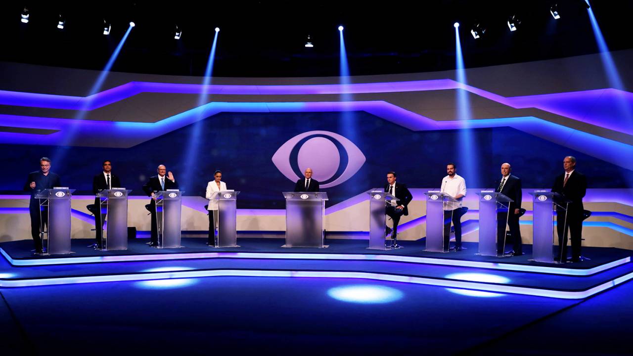 Debate presidencial na Band 2018