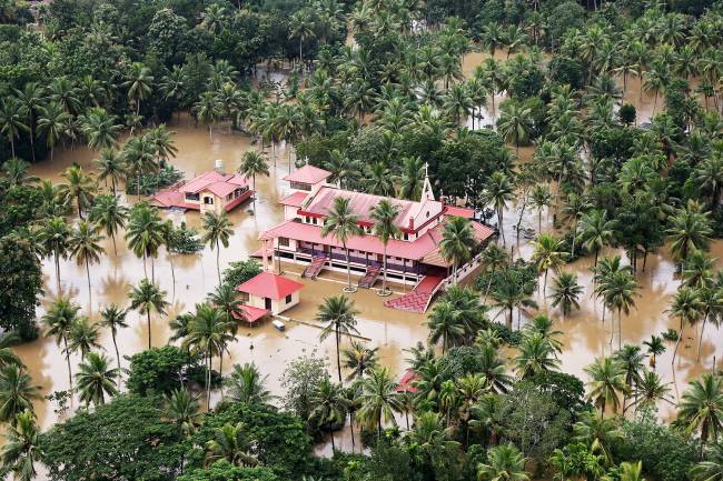 Inundações em Kerala, na Índia