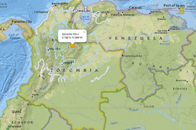 Terremoto na Colômbia