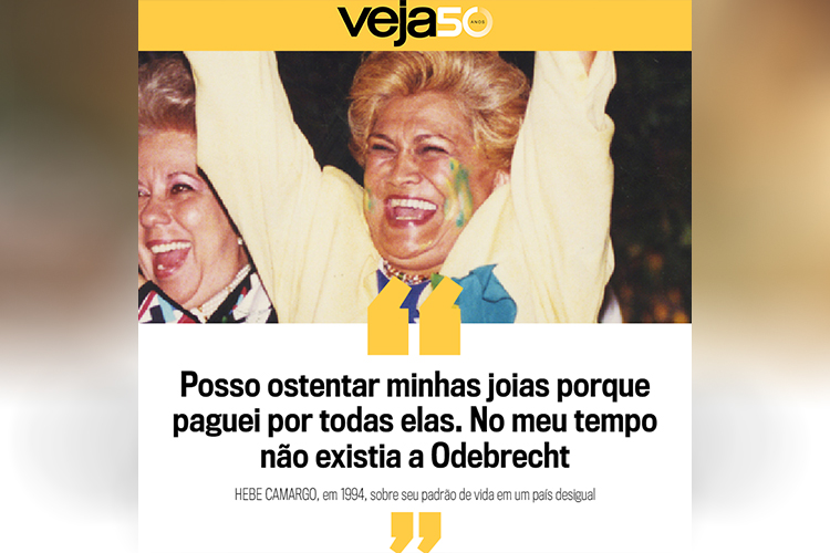 Frase dita por Hebe Camargo em 1994 Frase dita por Hebe Camargo em 1994