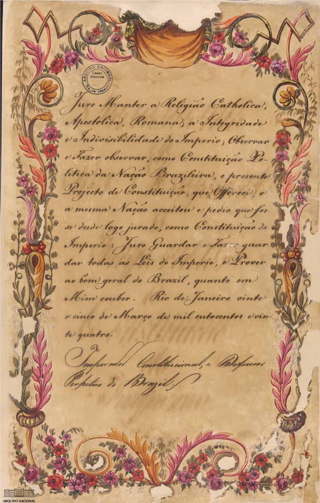 Juramento de dom Pedro I à Constituição de 1824