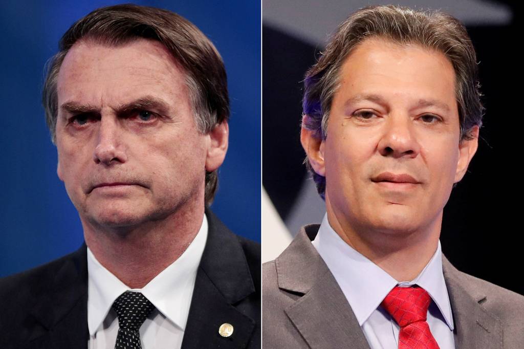 Ibope: Bolsonaro sobe 4 pontos e tem 31%; Haddad para em 21%