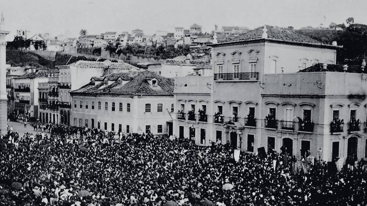 Diferença - A escravidão (na foto, o 13 de maio de 1888), abolida em questão de dias: por PEC, levaria meses. Ou anos