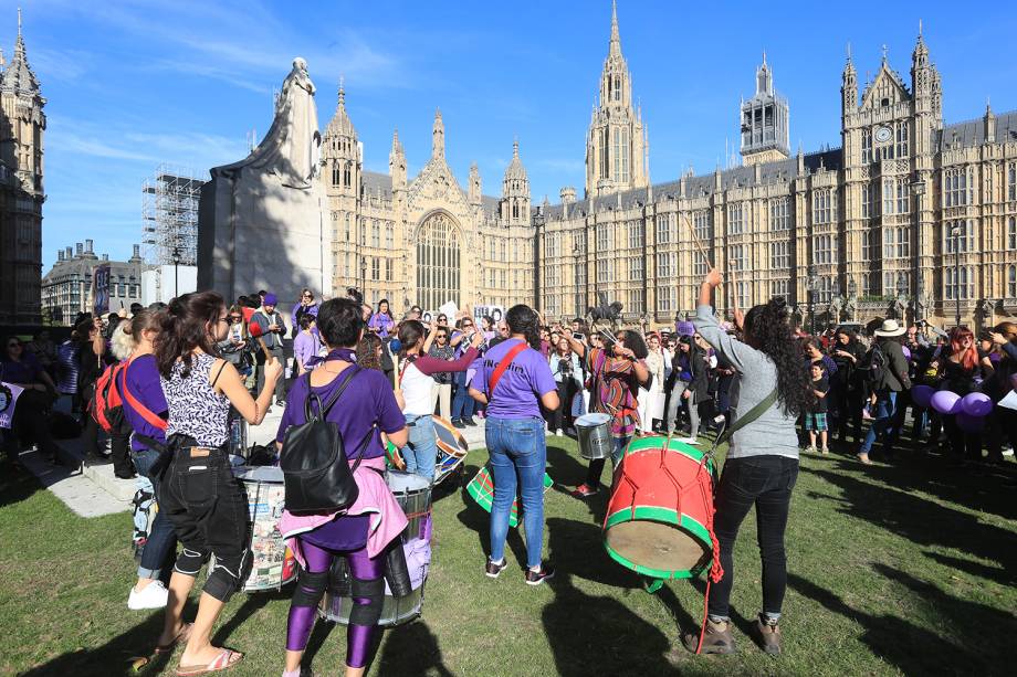 Protesto contra o presidenciável Jair Bolsonaro (PSL) em Londres, no Reino Unido - 29/09/2018