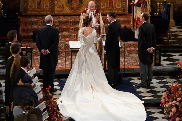 Princesa Eugenie de York se casa com o Sr. Jack Brooksbank na Capela de São Jorge no Castelo de Windsor - 12/10/2018 Princesa Eugenie de York se casa com o Sr. Jack Brooksbank na Capela de São Jorge no Castelo de Windsor - 12/10/2018
