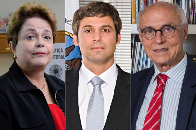 Dilma Rousseff, Lindbergh Farias e Eduardo Suplicy