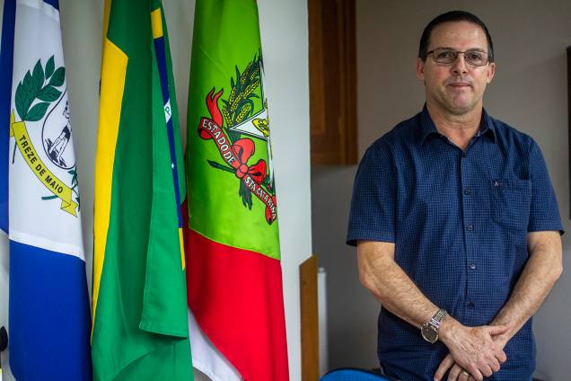 O prefeito da cidade de Treze de Maio (SC), Clésio Bardini de Biasi, que desconsiderou a orientação do PP de apoiar Alckmin e fez campanha por Bolsonaro O prefeito da cidade de Treze de Maio (SC), Clésio Bardini de Biasi, que desconsiderou a orientação do PP de apoiar Alckmin e fez campanha por Bolsonaro