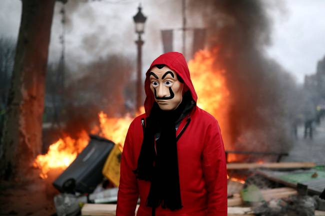 Protesto contra preço dos combustíveis na França Protesto contra preço dos combustíveis na França