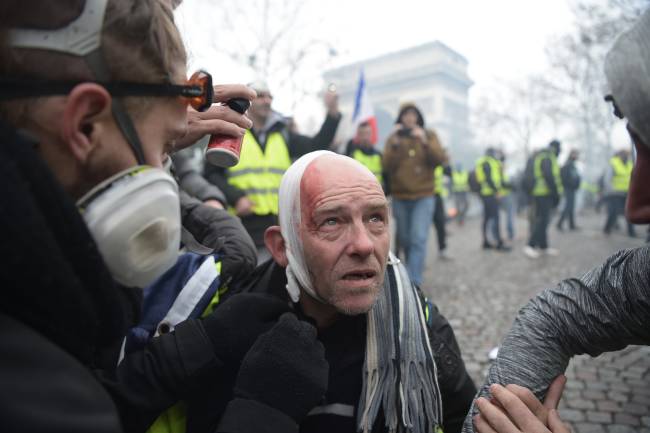 Protesto contra preço dos combustíveis na França