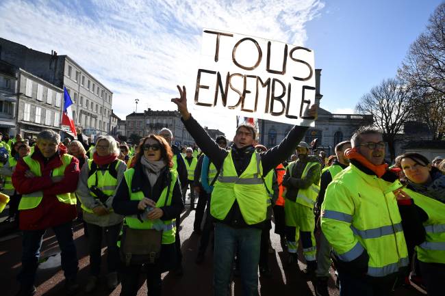 Protesto contra preço dos combustíveis na França Protesto contra preço dos combustíveis na França