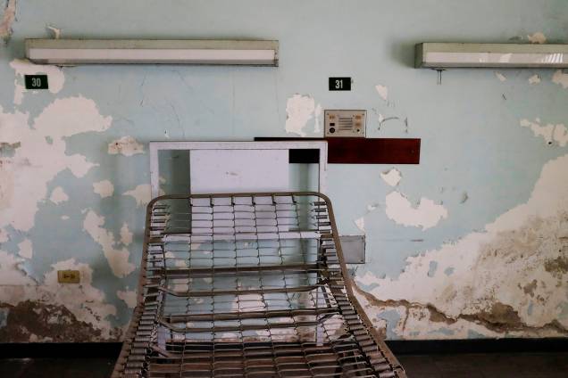 Quarto do Hospital Jose Gregorio Hernandez, localizado em Caracas, na Venezuela - 20/11/2018 Quarto do Hospital Jose Gregorio Hernandez, localizado em Caracas, na Venezuela - 20/11/2018