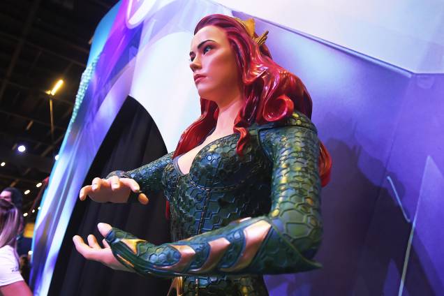 Visitantes podem interagir com o filme 'Aquaman', no estande da Warner durante a Comic Con Experience - 04/12/2018 Visitantes podem interagir com o filme 'Aquaman', no estande da Warner durante a Comic Con Experience - 04/12/2018