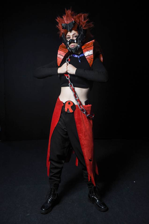 Cosplay do personagem "Eijirou Kirishima", durante o segundo dia da Comic Con Experience 2018, realizada na São Paulo Expo - 07/12/2018 Cosplay do personagem "Eijirou Kirishima", durante o segundo dia da Comic Con Experience 2018, realizada na São Paulo Expo - 07/12/2018