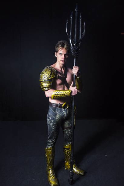 Cosplay do personagem 'Aquaman', durante a Comic Con Experience 2018, realizada na São Paulo Expo - 07/12/2018