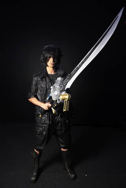 Cosplay do personagem "Noctis", da série de jogos 'Final Fantasy", durante o segundo dia da Comic Con Experience 2018, realizada na São Paulo Expo - 07/12/2018