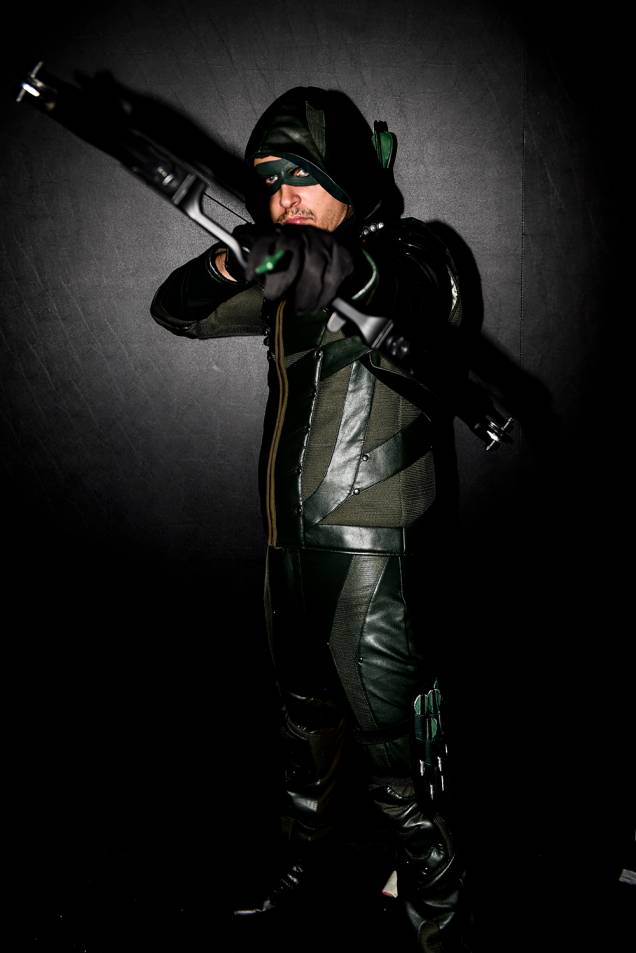 Cosplay do personagem "Arqueiro Verde", durante o terceiro dia da Comic Con Experience 2018, realizada na São Paulo Expo - 08/12/2018 Cosplay do personagem "Arqueiro Verde", durante o terceiro dia da Comic Con Experience 2018, realizada na São Paulo Expo - 08/12/2018
