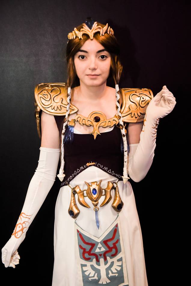 Cosplay da personagem "Zelda", da série de jogos "The Legend of Zelda", durante o terceiro dia da Comic Con Experience 2018, realizada na São Paulo Expo - 08/12/2018 Cosplay da personagem "Zelda", da série de jogos "The Legend of Zelda", durante o terceiro dia da Comic Con Experience 2018, realizada na São Paulo Expo - 08/12/2018