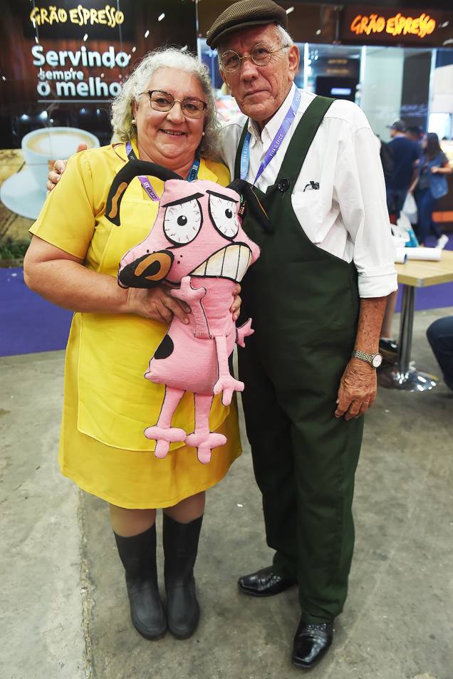 Cosplays dos personagens " Muriel e Eustácio", do desenho animado "Coragem, o Cão Covarde", durante o quarto dia da Comic Con Experience 2018, realizada na São Paulo Expo - 09/12/2018 Cosplays dos personagens " Muriel e Eustácio", do desenho animado "Coragem, o Cão Covarde", durante o quarto dia da Comic Con Experience 2018, realizada na São Paulo Expo - 09/12/2018