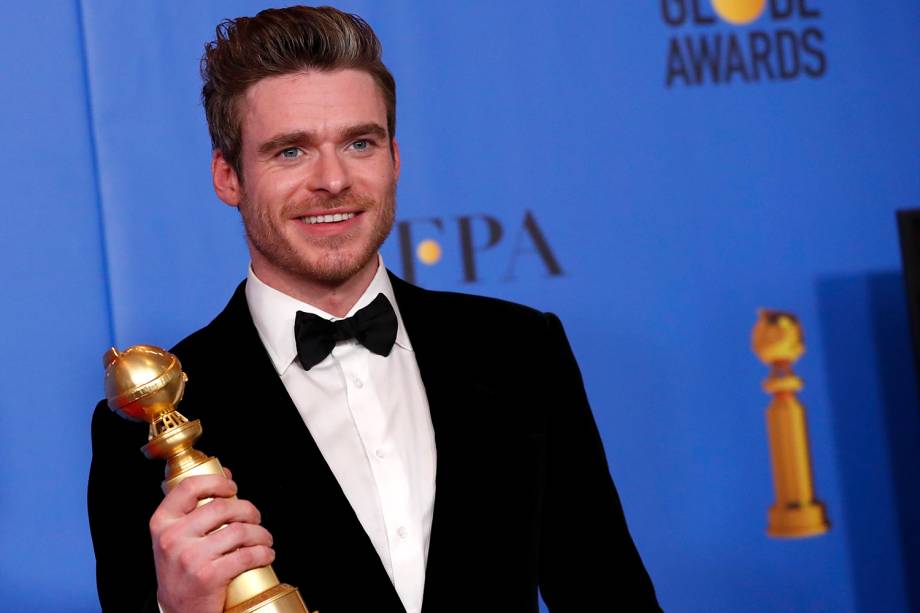 Richard Madden ganha prêmio de melhor ator em série dramática durante cerimônia do Globo de Ouro - 06/01/2019