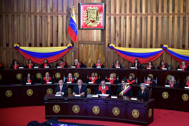 Visão geral da Suprema Corte durante a cerimônia de posse para o segundo mandato presidencial de Nicolás Maduro, na Suprema Corte de Caracas, Venezuela - 10/01/2019 Visão geral da Suprema Corte durante a cerimônia de posse para o segundo mandato presidencial de Nicolás Maduro, na Suprema Corte de Caracas, Venezuela - 10/01/2019