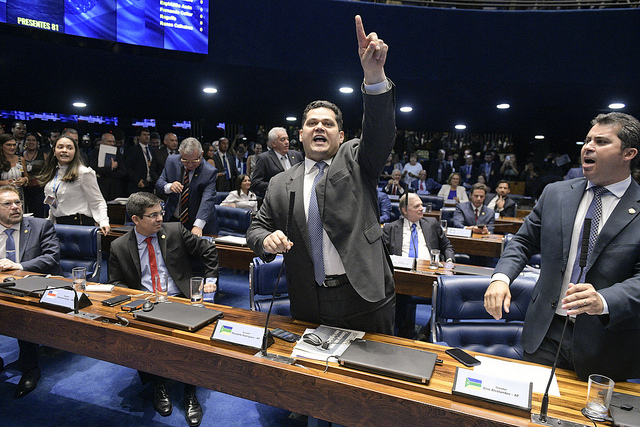 O senador Davi Alcolumbre (DEM-AP)