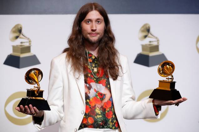 O compositor Ludwig Goransson vence nas categorias de 'Canção do ano' e 'Melhor trilha sonora', durante cerimônia de premiação do Grammy - 10/02/2019 O compositor Ludwig Goransson vence nas categorias de 'Canção do ano' e 'Melhor trilha sonora', durante cerimônia de premiação do Grammy - 10/02/2019