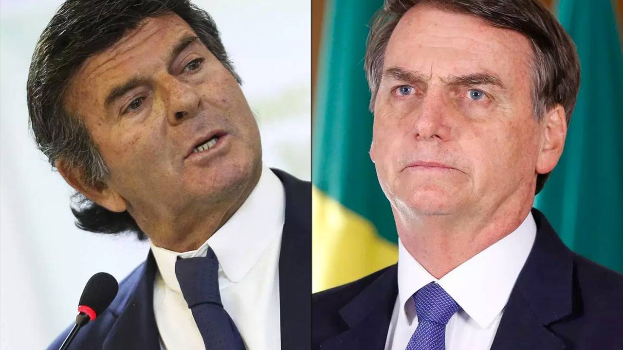Luiz Fux e Jair Bolsonaro