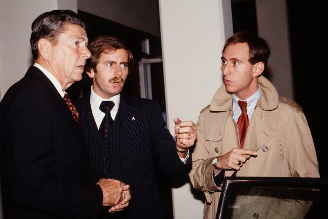 Ronald Reagan e Roger Stone Ronald Reagan e Roger Stone