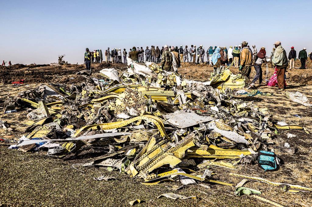 Uma aeronave sob suspeita